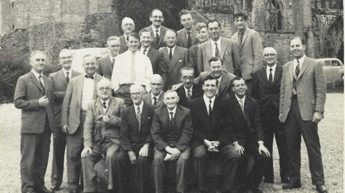 Leicester Cathedral Choir at Tintern Abbey 1961?